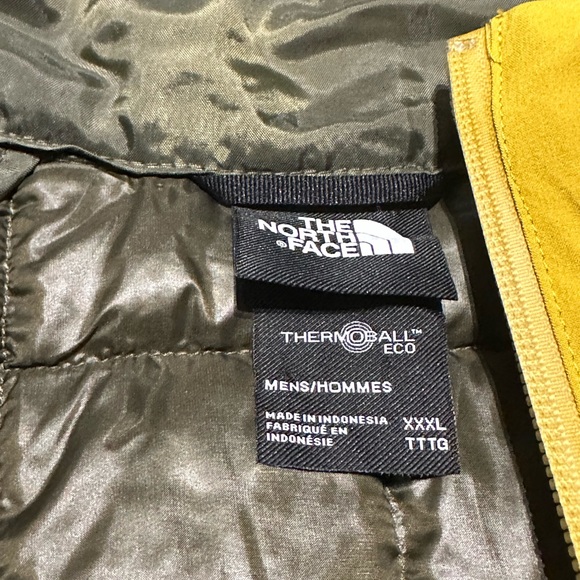 The North Face Thermoball Eco Tri Climate Hood Waterproof Jacket Gold Men’s 3XL - Picture 4 of 9